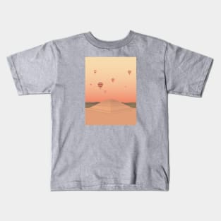 Sunrise Over Teotihuacan, La Piramide del Sol, Mexico Kids T-Shirt